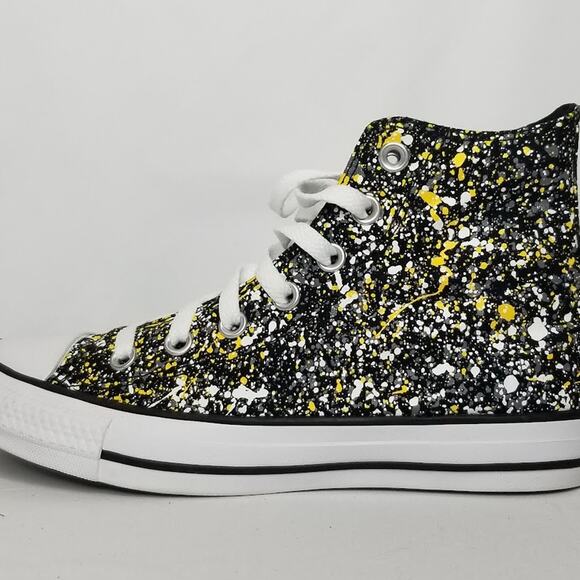 Converse  Unisex CTAS Splatter Paint Hi Tops Women Size 7 A00468F  NWT - Picture 5 of 10